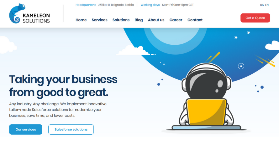 Kameleon Solutions – Website Redesign